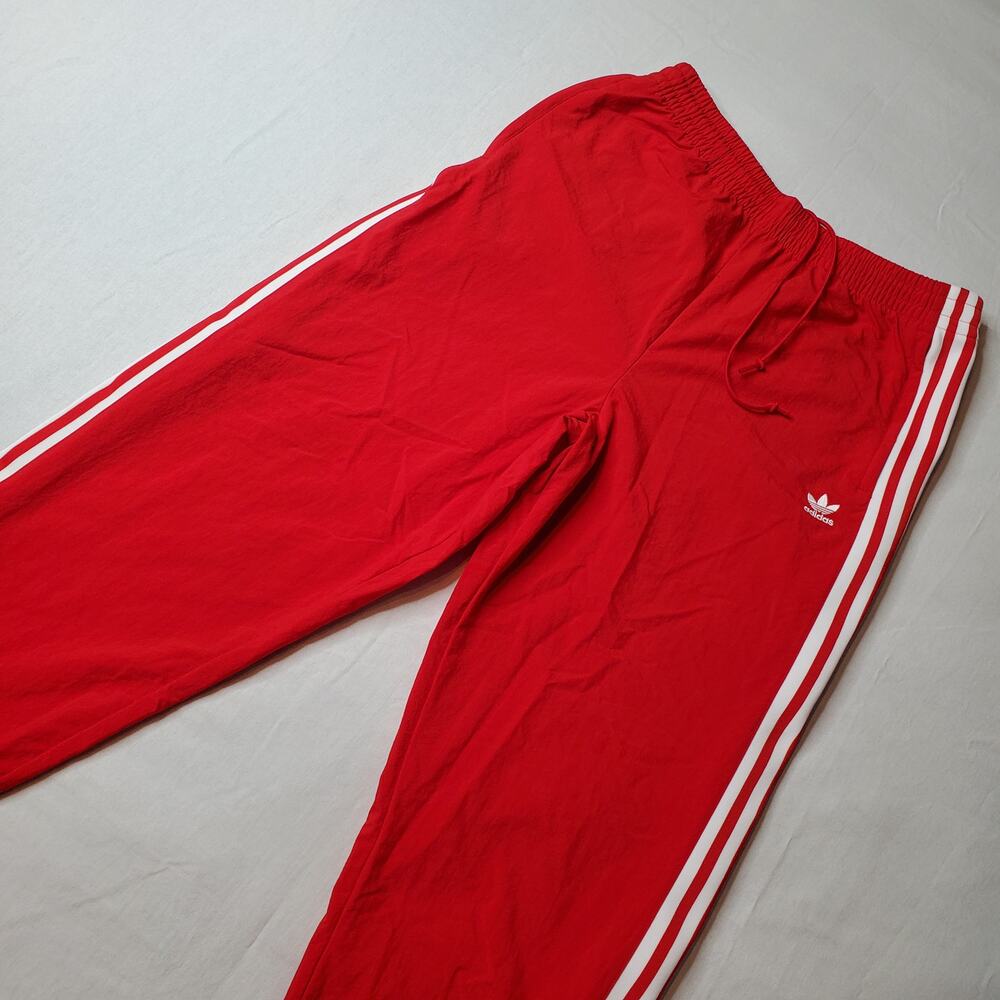 Adidas Originals Women's Size L Nylon Jogger Track Pants Red ED7543